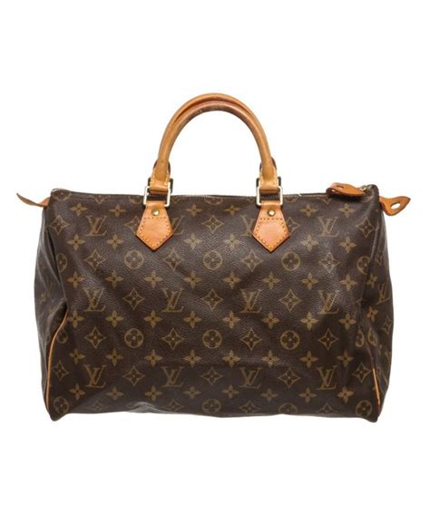 louis vuitton monogram canvas leather speedy 35cm bag